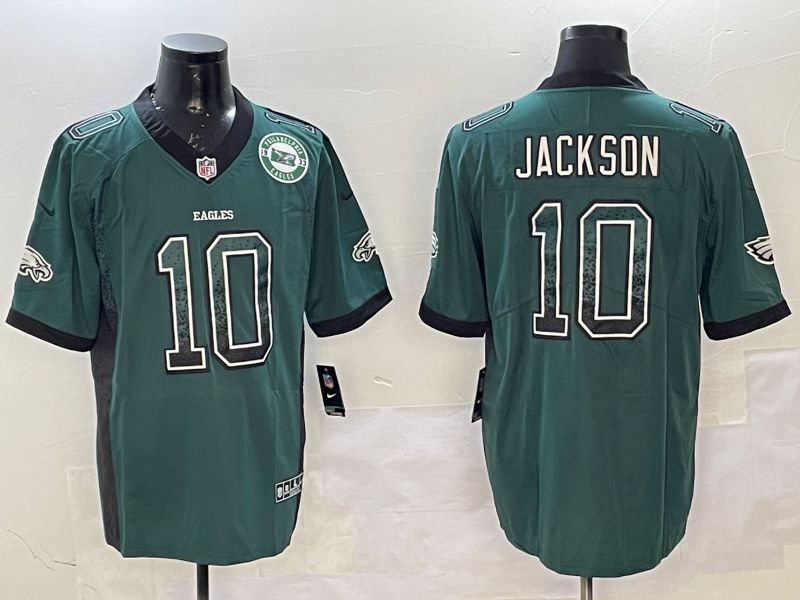 Men Philadelphia Eagles #10 Jackson Green 2025 Nike Drift Fashion Color Rush Limited NFL Jersey style 3->philadelphia eagles->NFL Jersey